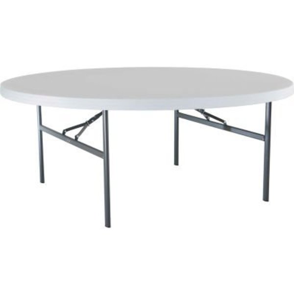 Lifetime Lifetime® 72" Round Portable Folding Plastic Table, White 22673